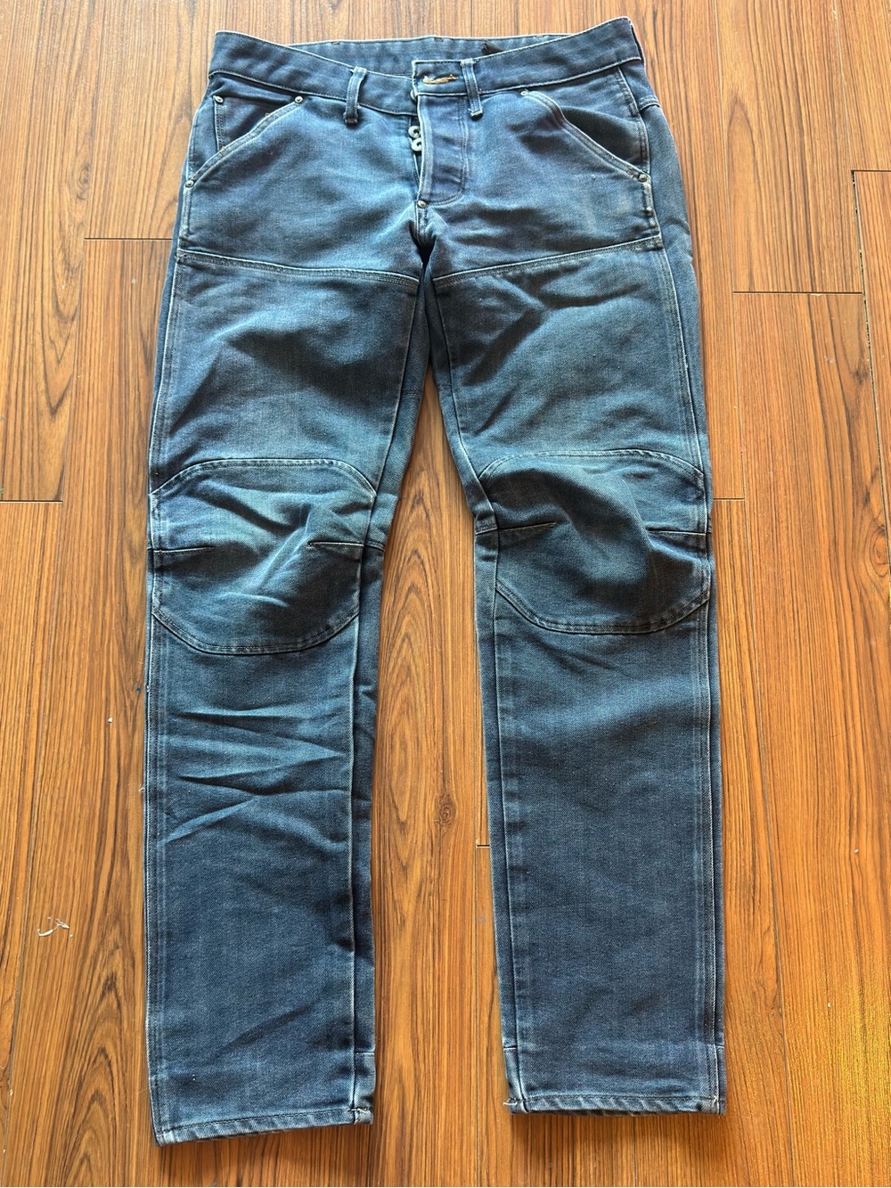 G-Star Men's  5620 bike 3D low taper Jeans in Washed Blue